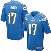 Nike Men & Women & Youth Chargers #17 Philip Rivers Blue Team Color Game Jersey,baseball caps,new era cap wholesale,wholesale hats